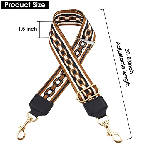 PALAY Canvas Webbing Wide Shoulder Strap Fashion Pattern Crossbody Strap Adjustable Shoulder Strap for Handbag,Travel Bag, Crossbody Bag PALAY Canvas Webbing Wide Shoulder Strap Fashion Pattern Crossbody Strap Adjustable Shoulder Strap for Handbag,Travel Bag, Crossbody Bag